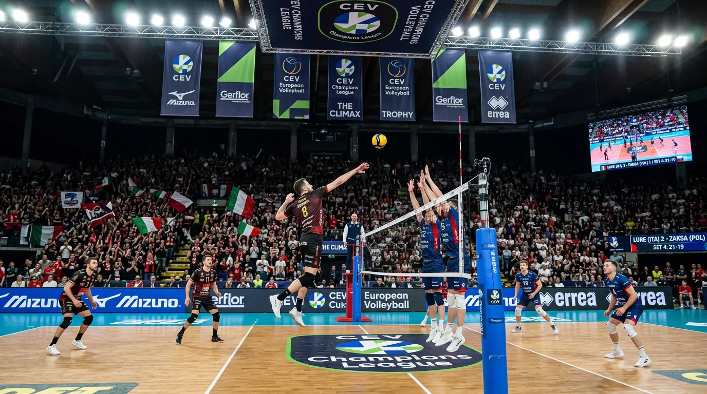 Champions League di pallavolo con le squadre italiane in campo in Europa