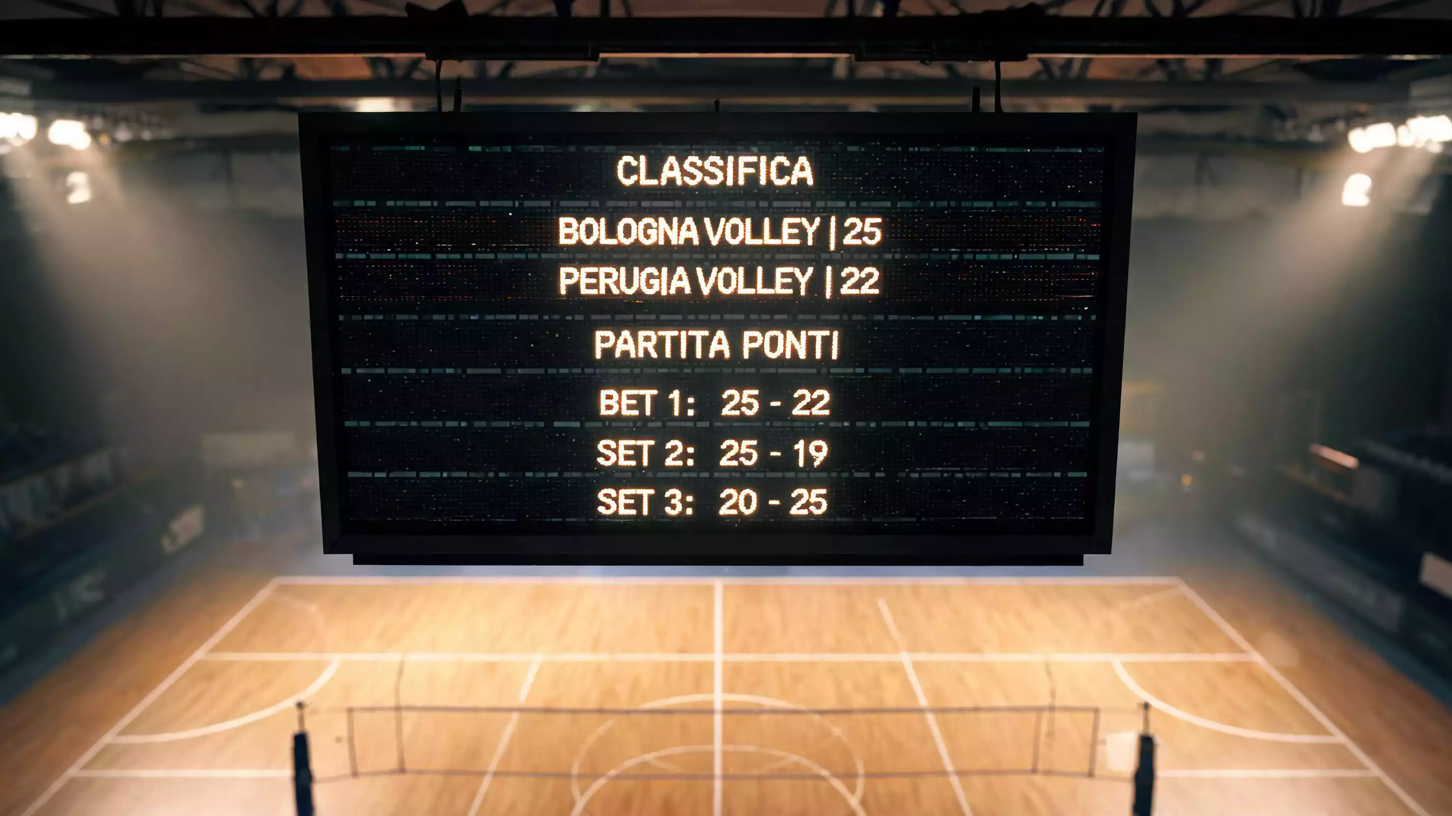 Classifica della Serie A di pallavolo con posizioni di A1 femminile e SuperLega maschile