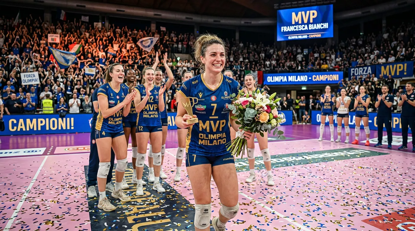 Premiazione della miglior giocatrice dei playoff nella pallavolo femminile Serie A1