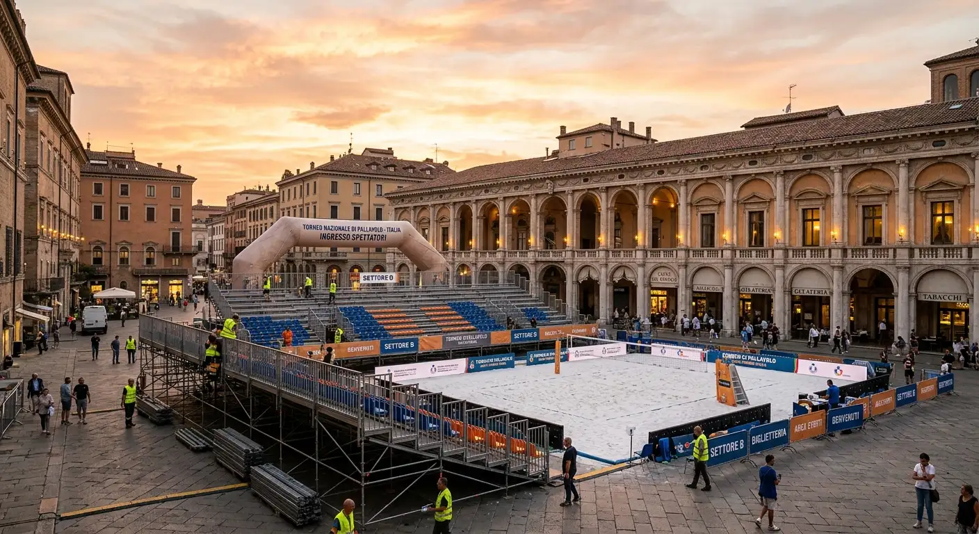 Napoli come sede degli Europei di pallavolo 2026 con Piazza del Plebiscito