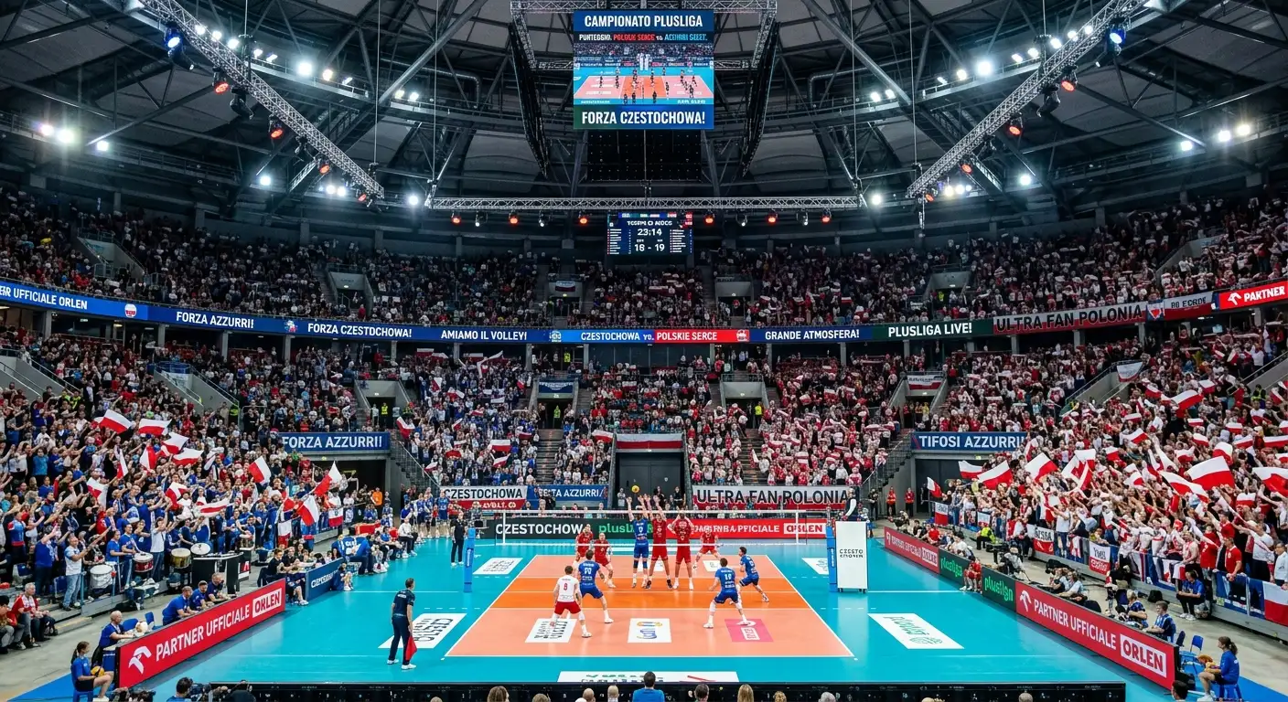 Grande arena di pallavolo della PlusLiga polacca con capienza elevata