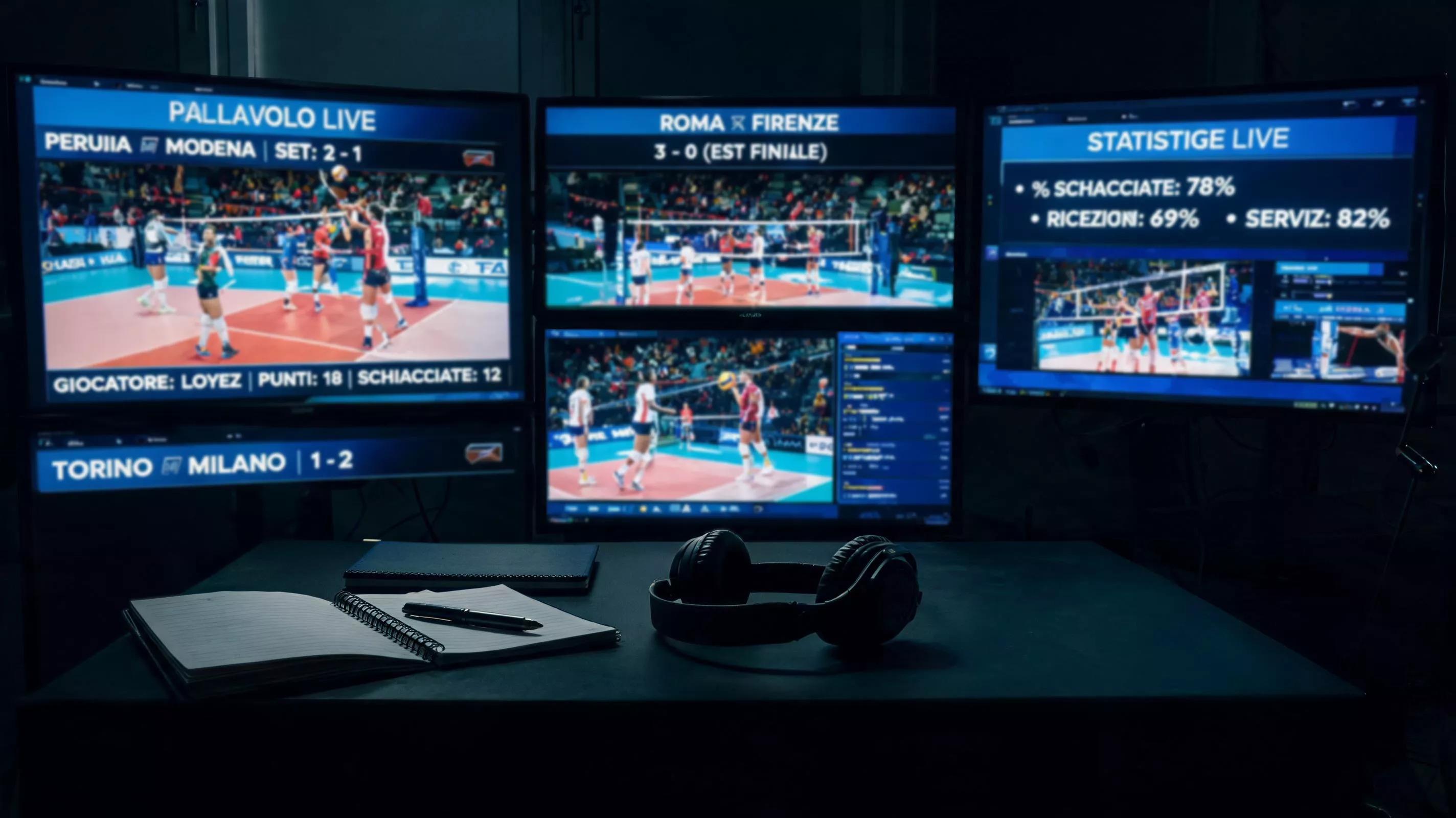 Risultati e tabellini delle partite di pallavolo Serie A in tempo reale