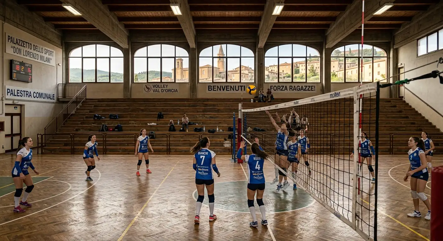 Palazzetto di una squadra minore di pallavolo pronta per il salto alla nuova A3