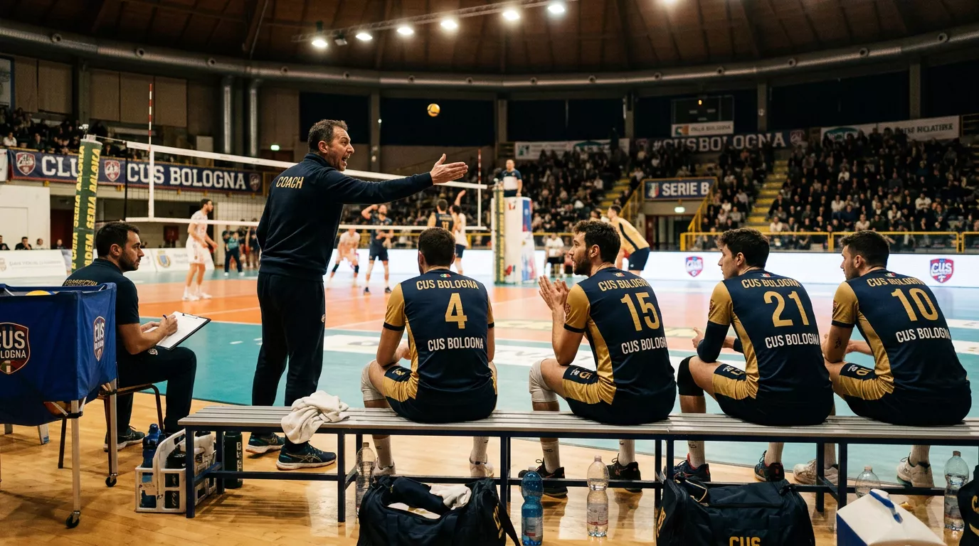 Rotazione della formazione durante una partita del Club Italia di pallavolo