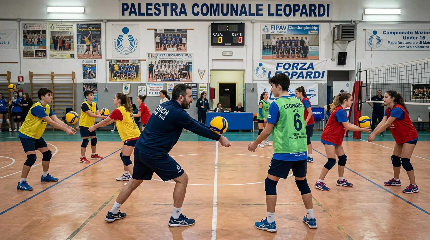 Allenamento nelle categorie giovanili di pallavolo under 16