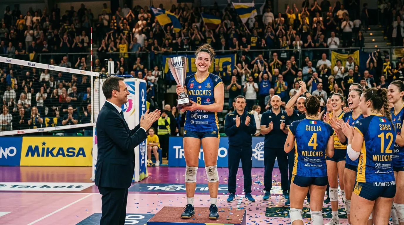 Cerimonia di premiazione MVP dei playoff di pallavolo femminile